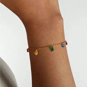 Gemstone bracelet  #1536